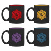 Dungeons and Dragons - Set 4 tasses espresso D20