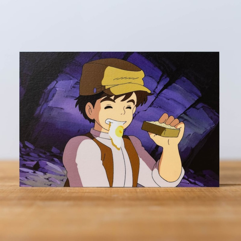 La Château dans le Ciel (Laputa) Carte Postale Pazu Goûter