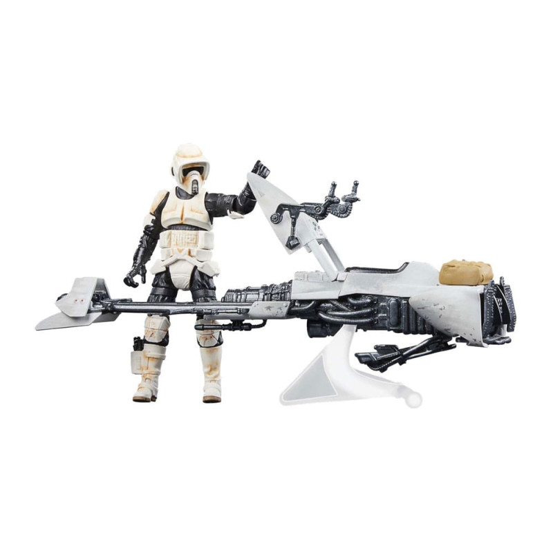 Star Wars - The Vintage Collection The Mandalorian - Véhicule figurines Speeder Bike with Scout Trooper & Grogu