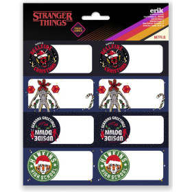 Stranger Things - Set d'étiquettes de Noël