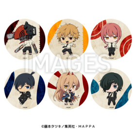 Chainsaw Man - Round Deco Sticker (illust.aruya) 1 EXEMPLAIRE ALEATOIRE