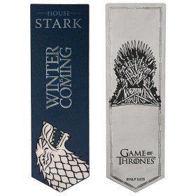 Game of Thrones - Marque-page métal Stark