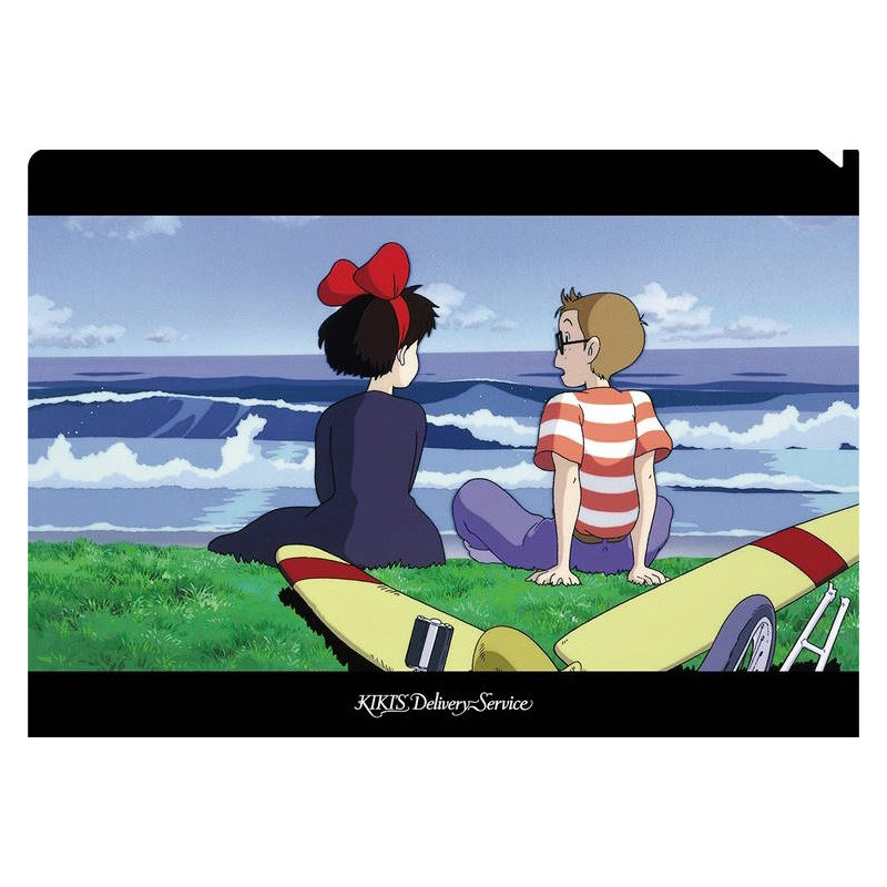 Kiki la Petite Sorcière - Chemise dossier A4 Kiki & Tombo au bord de la mer