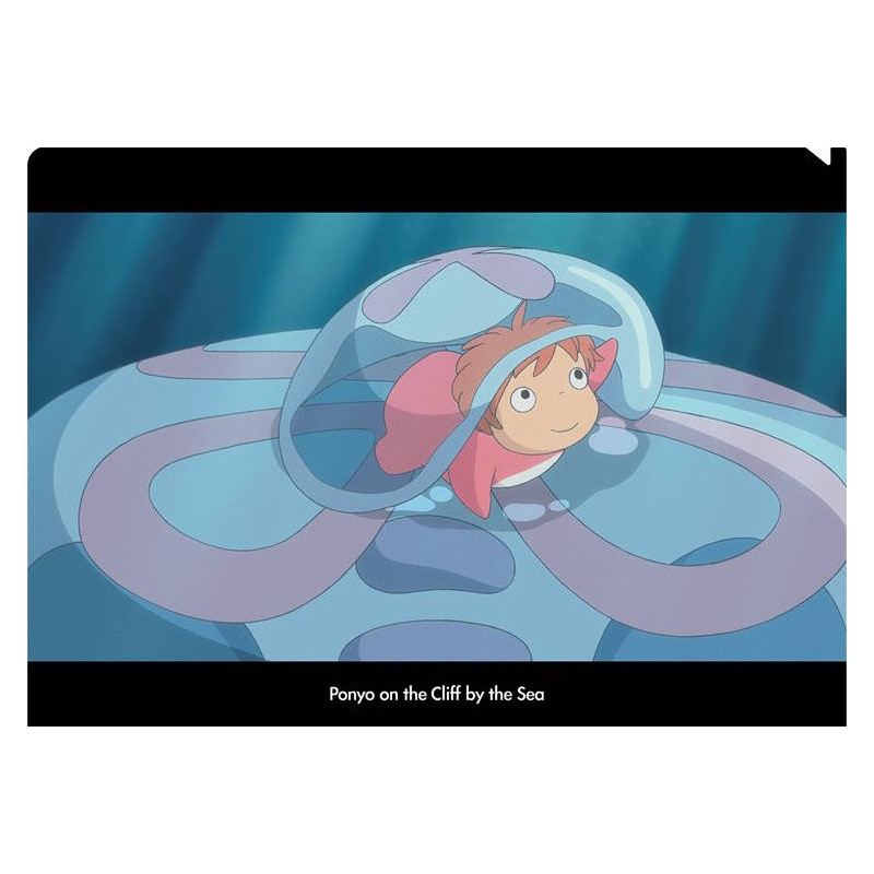 Ponyo sur la Falaise - Chemise dossier A4 Ponyo sur la méduse