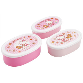 Hello Kitty - Set de 3 boîtes bento Sweety Rose