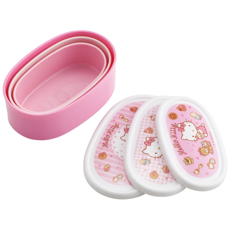 Hello Kitty - Set de 3 boîtes bento Sweety Rose