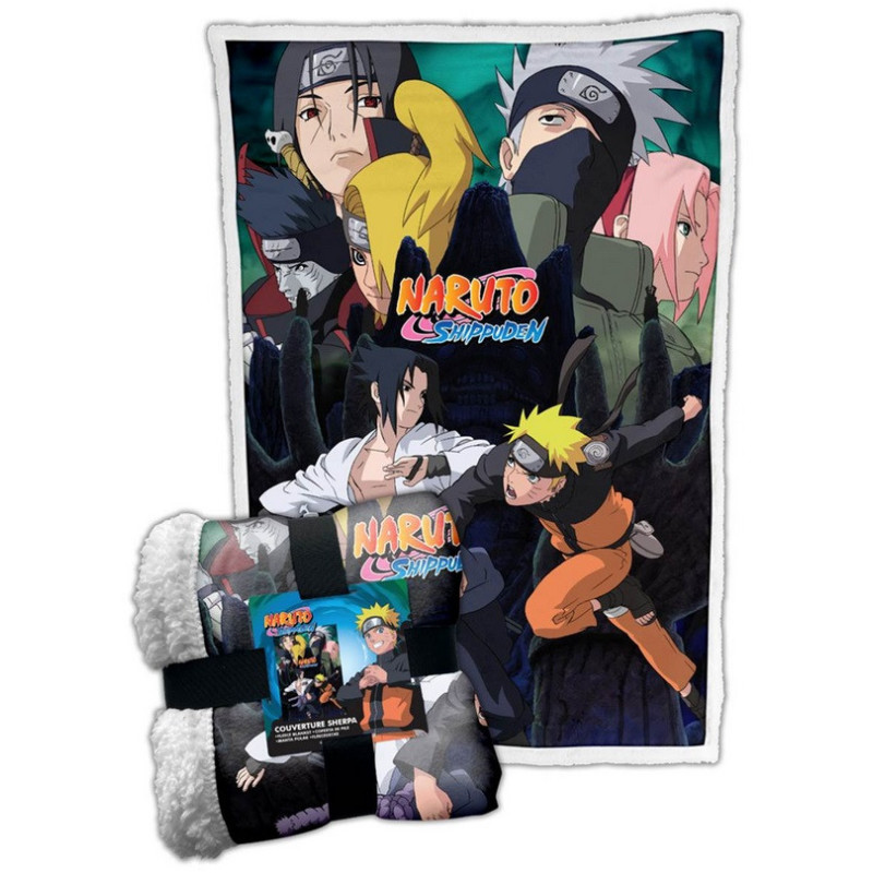 Naruto Shippuden - Couverture plaid sherpa Naruto vs Sasuke 100 x 150 cm -  Imagin'ères