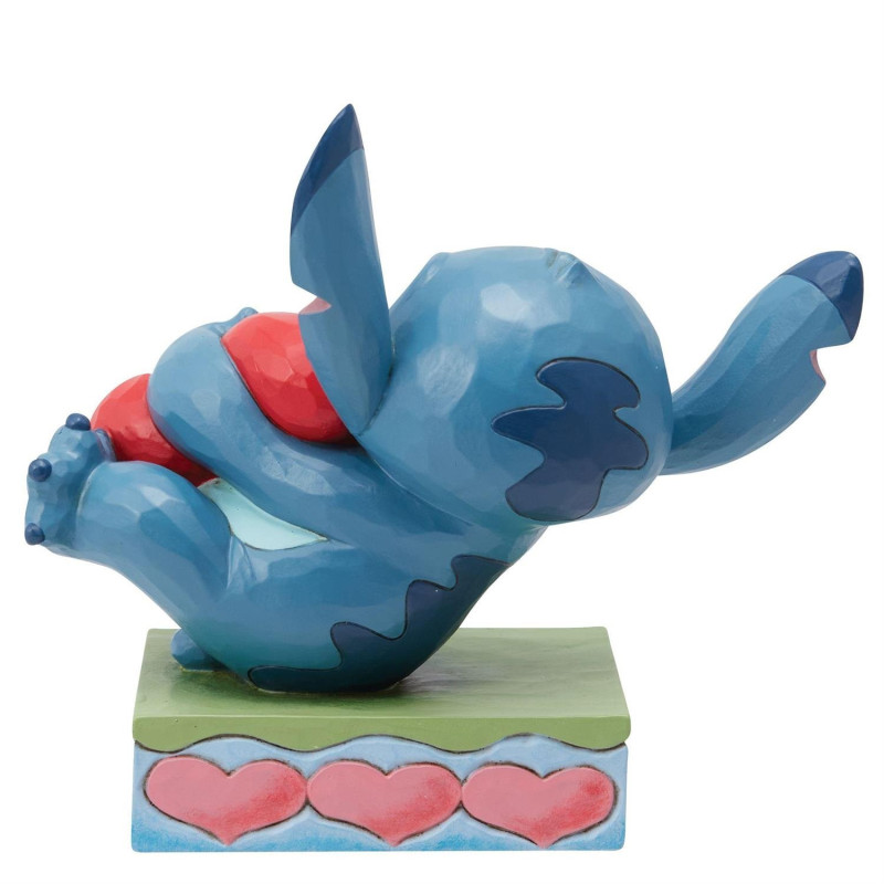 Disney - Traditions - Statue Stitch Avec Un Coeur