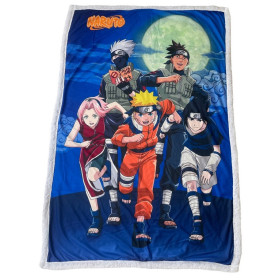 Naruto Shippuden - Couverture plaid sherpa Naruto vs Sasuke 100 x