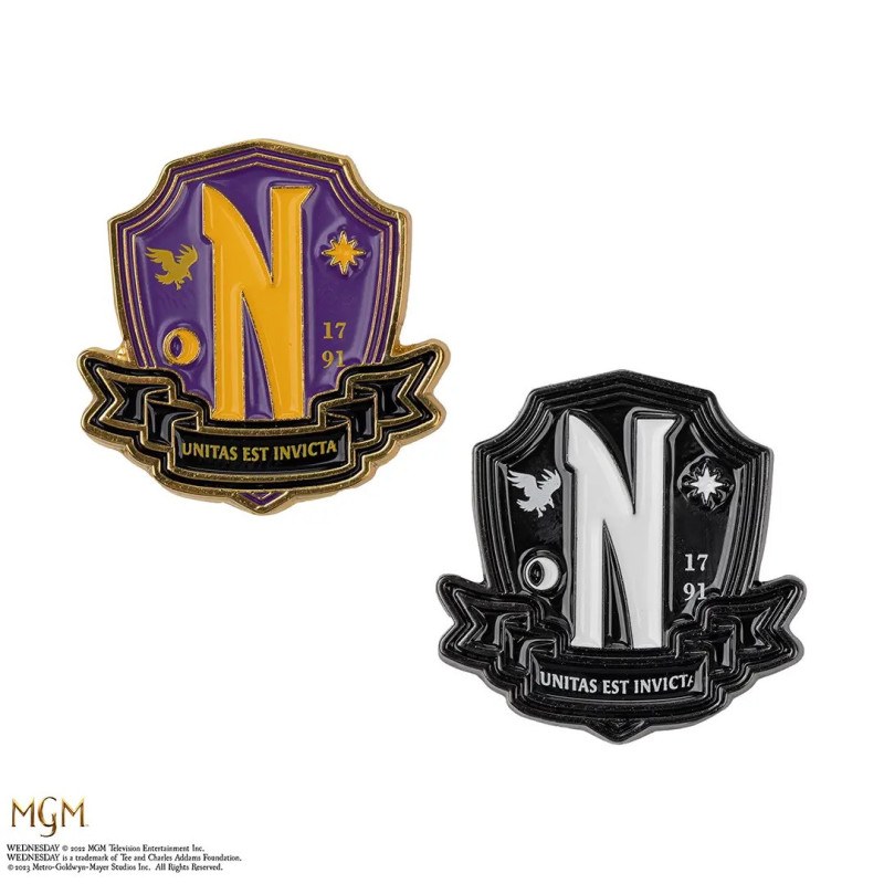 Wednesday - Set de 2 pins Nevermore Academy