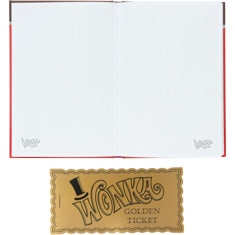 Charlie & la Chocolaterie - Bullet Journal carnet spirales A5 Willy Wonka