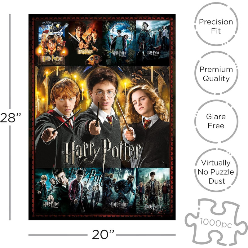 Harry Potter - Puzzle 1000 pièces Ron, Hermione & Harry