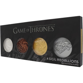 Game of Thrones - 4 médaillons Sigil 5000 exemplaires