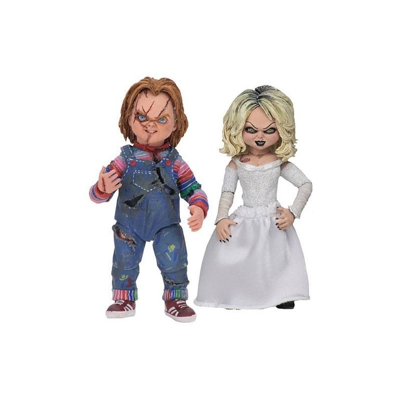 Child's Play : Bride of Chucky - pack 2 figurines Ultimate Chucky & Tiffany 10 cm