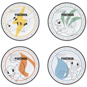 Pokemon - Set de 4 assiettes Starters