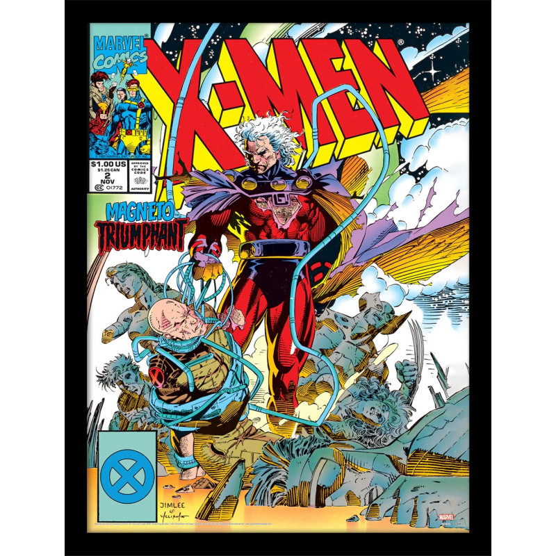 Marvel - poster encadré X-Men Magneto Triumphant (30 x 40 cm)