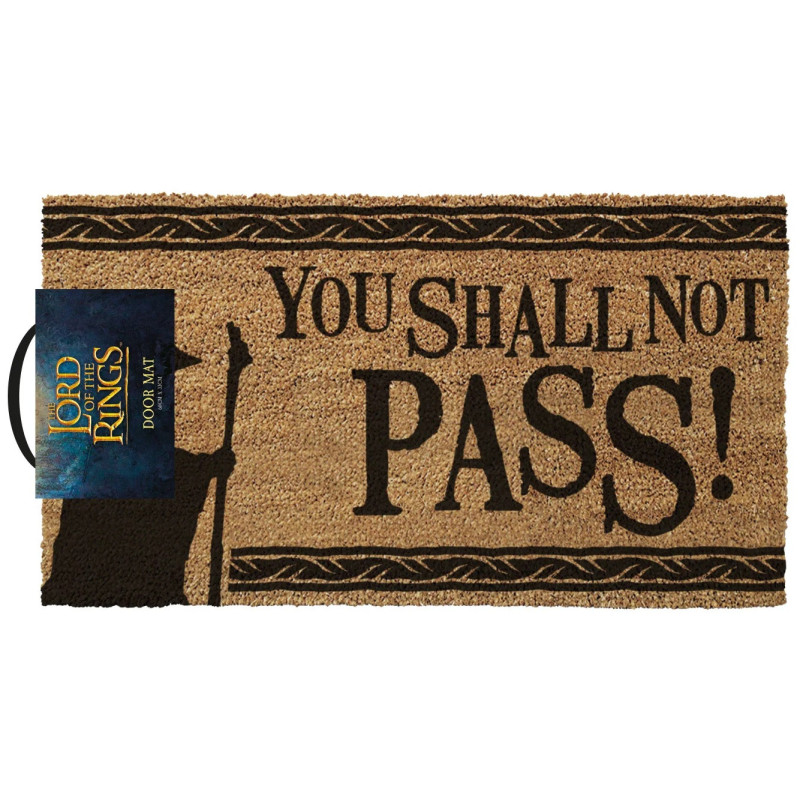 Lord of The Rings - Tapis Paillasson Gandalf You Shall Not Pass 60 x 33 cm