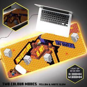 Minecraft - Sous-main tapis de bureau desk mat lumineux