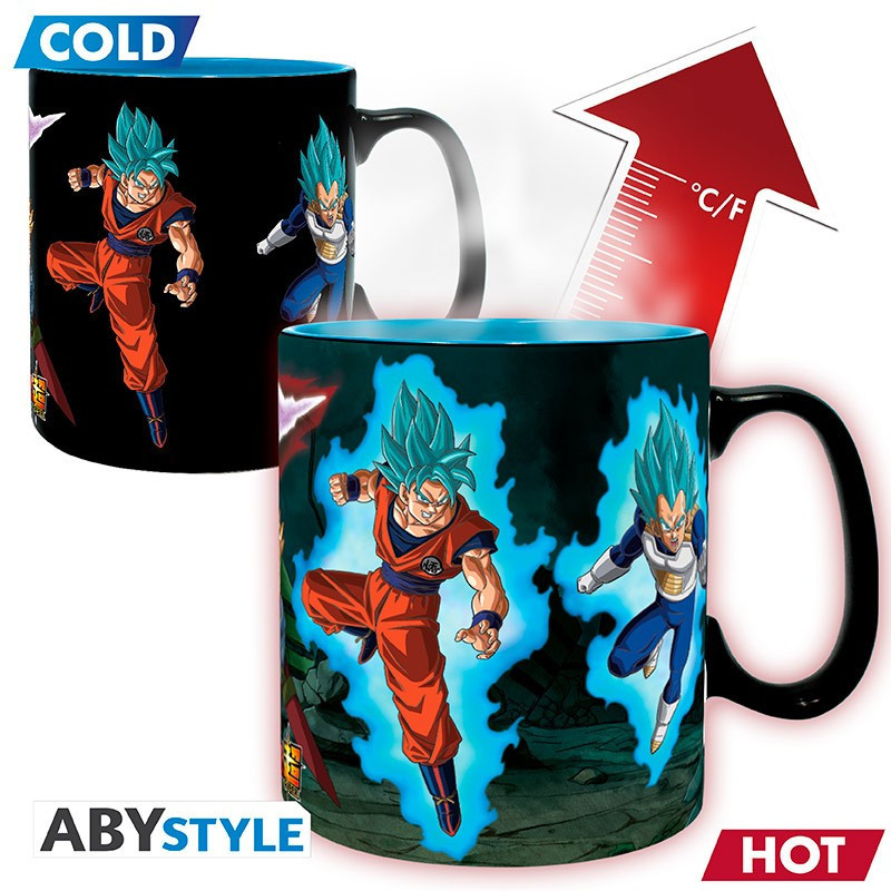 Dragon Ball Super - Mug thermo-réactif Saiyans vs Black