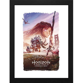 Horizon Forbidden West - Poster encadré Key Art (30 x 40 cm)