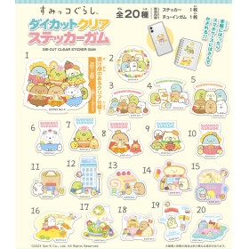 Sumikko Gurashi - Die Cut Clear Sticker Gum 1 EXEMPLAIRE ALEATOIRE