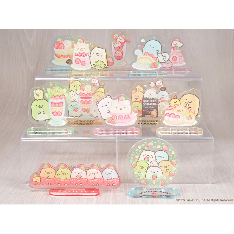 Sumikko Gurashi - Acrylic Stand Lots of Strawberries 1 EXEMPLAIRE ALEATOIRE