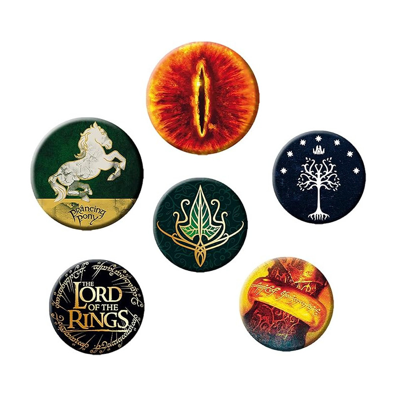 Lord of the Rings - set de 6 badges