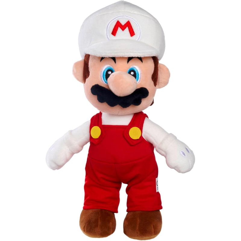 Super Mario - Peluche Mario Fire 30 cm - Imagin'ères