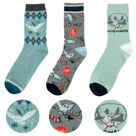 Harry Potter - 3 paires de chaussettes Hedwige