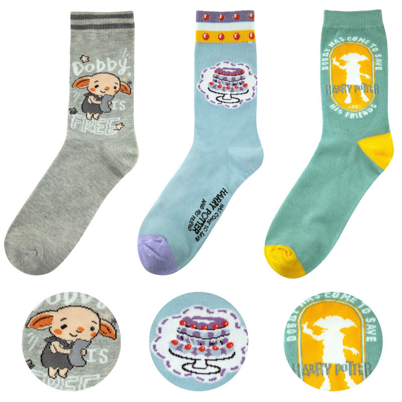 Harry Potter - 3 paires de chaussettes Dobby