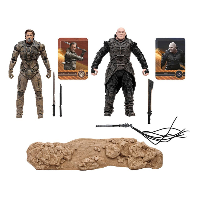 Dune 2 - Pack 2 figurines Gurney Halleck & Rabban
