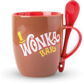 Willy Wonka - Tasse en céramique + cuillère Wonka Bar