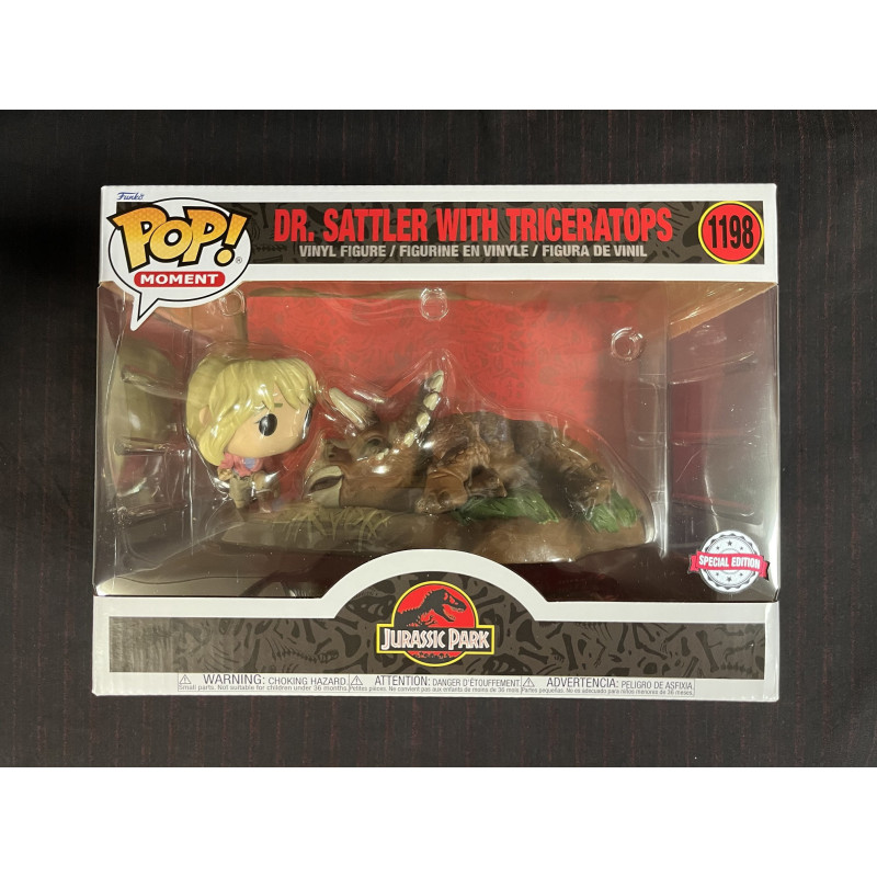 Jurassic Park - Pop! Movie Poster - Dr Sattler & Triceratops n°1198