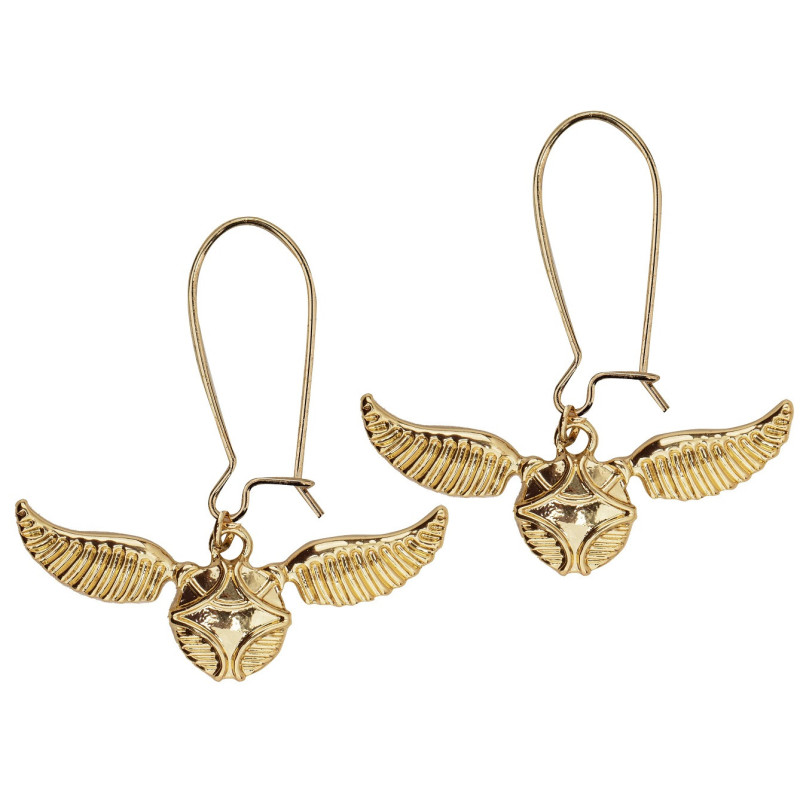 Harry Potter - Boucles d'oreilles Vif d'Or (Golden Snitch)