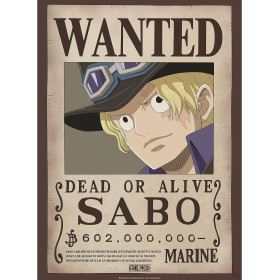 One Piece - poster Wanted Sabo (52 x 38 cm)