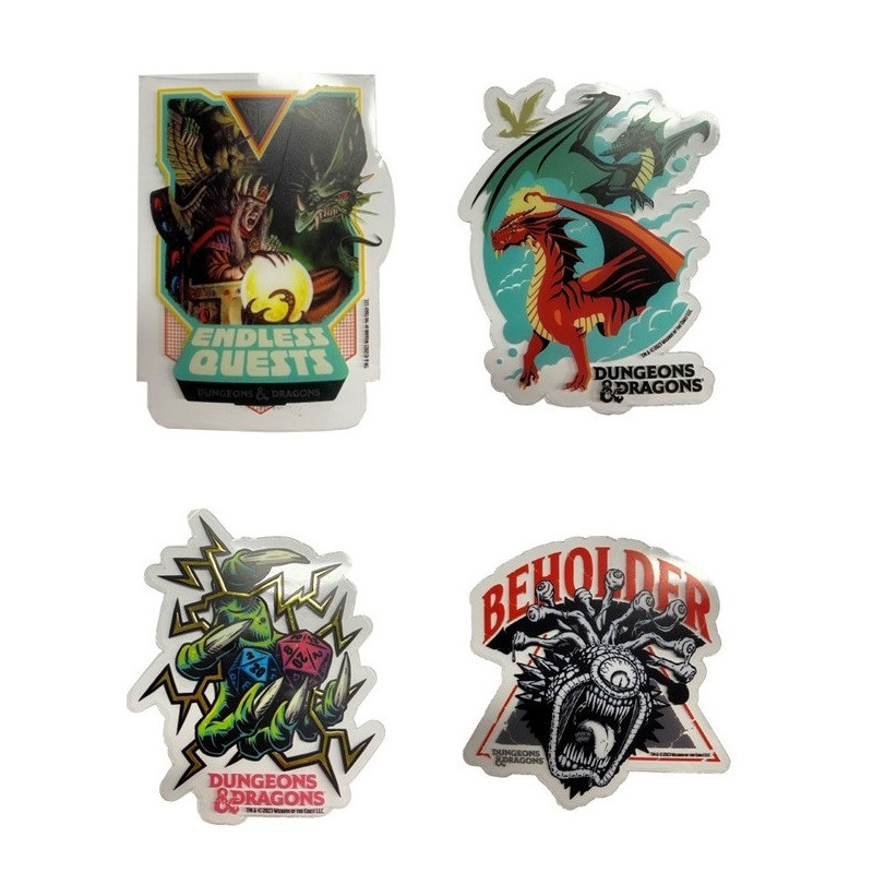 Dungeons and Dragons - Set de 4 stickers
