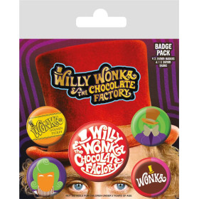 Willy Wonka - Set de 5 badges