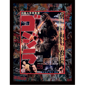 Godzilla - Poster encadré (30 x 40 cm)