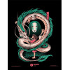 Ilustrata - Poster encadré The Girl & The Dragon (30 x 40 cm)