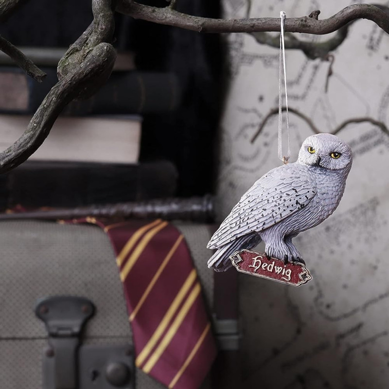 Harry Potter - Ornement sapin en résine moulée Hedwige