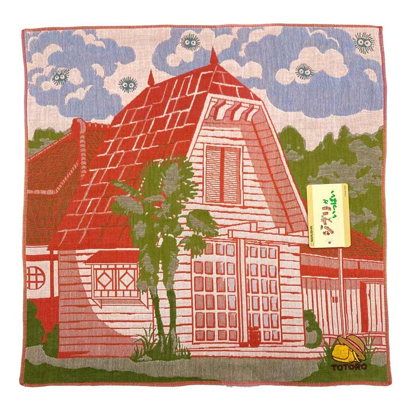 Mon voisin Totoro - Mouchoir gaze Imabari Maison de Satsuki & Mei 40 x 40 cm