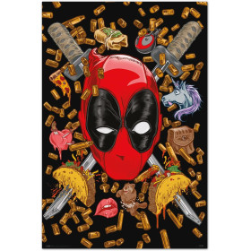 Marvel - Grand poster Deadpool Bullets & Chimichangas (61 x 91,5 cm)