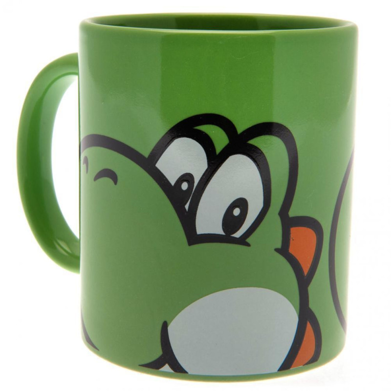 Super Mario - Set porte-clé, mug et sous-verre Yoshi