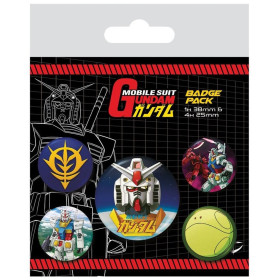 Gundam - Set de 5 badges