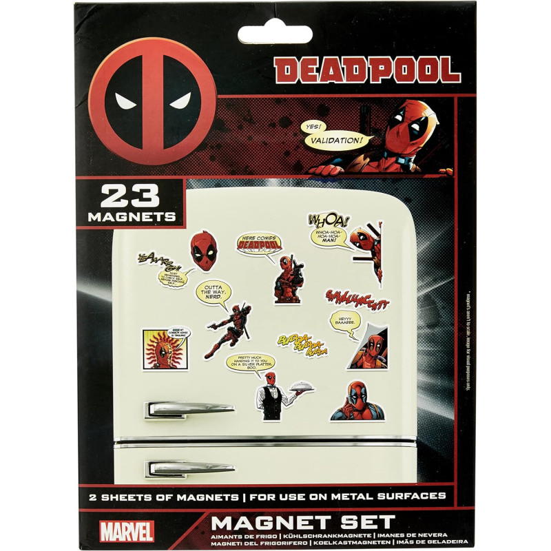 Marvel - Set de 23 aimants Deadpool