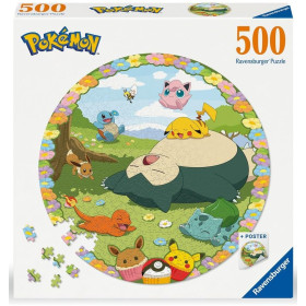 Pokemon - Puzzle rond 500 pièces