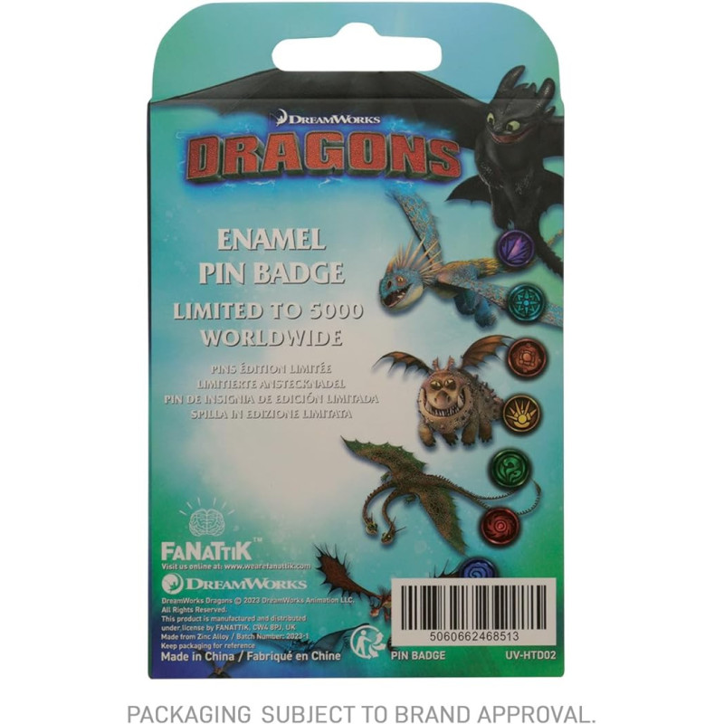 How to train your Dragon - Dragons - Pins 5000 exemplaires
