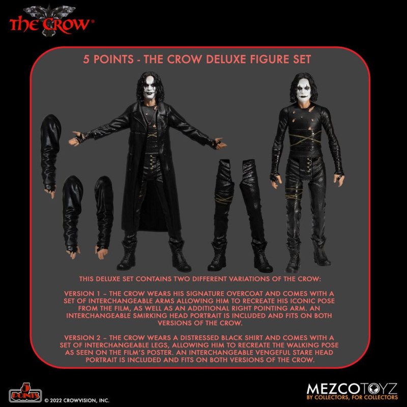 The Crow - Figurines 5 Points Deluxe Set 9 cm