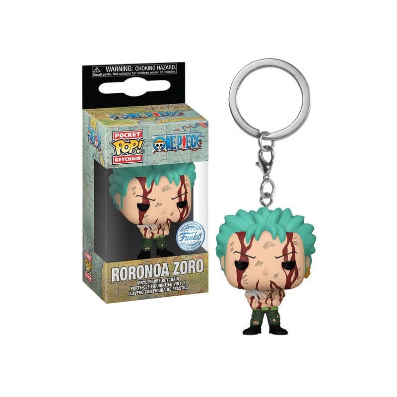 One Piece - Pop! Pocket - porte-clé Roronoa Zoro Bloody Nothing Happened