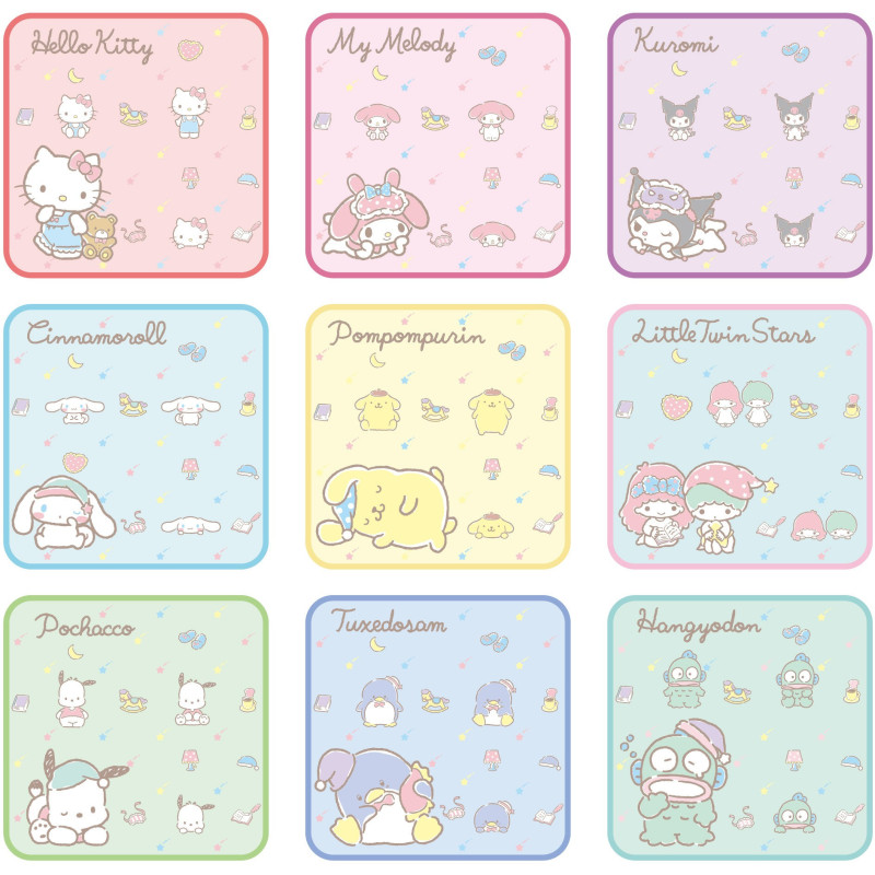 Sanrio - Mini serviette 1 EXEMPLAIRE ALEATOIRE